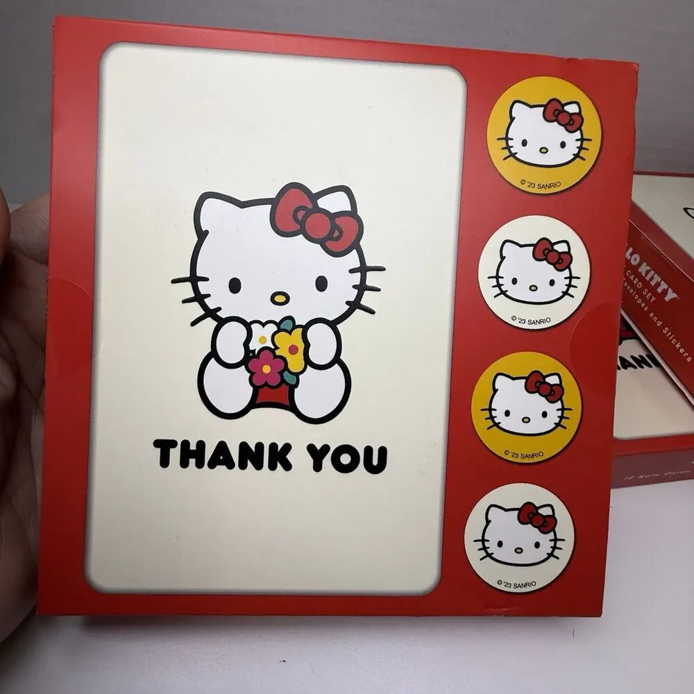 Hello Kitty 3 Pack Of 12 Bundle Note Card Set 36 Total Thank You Note Cards New